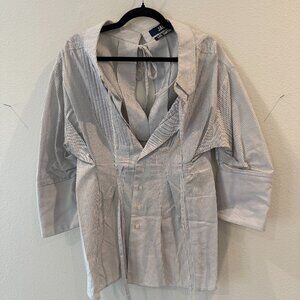 Jacquemus Stripe Aysmmetrical Top